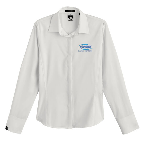   - Women's Executive 4-Way Stretch Solid Button Up Thumbnail