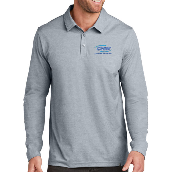  - Oceanside Heather Long Sleeve Polo Thumbnail