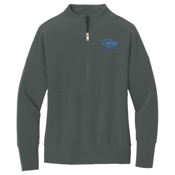   - Women's Linear Texture 1/4 Zip Thumbnail