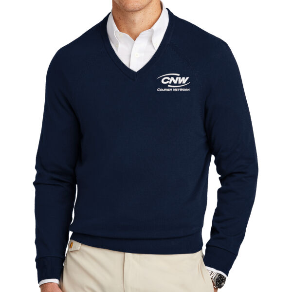   - Cotton Stretch V Neck Sweater Thumbnail